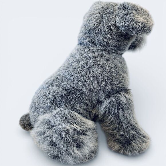 RARE Classique Dakin Realistic Toy Schnauzer Dog Plush Stuffed 14" Floppy Ears - Picture 4 of 11